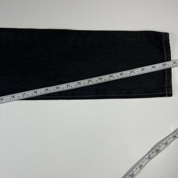 Wardrobe.NYC Womens Slim Skinny Jeans Black Wash Pockets Button Fly Denim 26 New - Picture 12 of 12